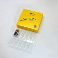 Étiquettes de flacons de peptides de qualité industrielle 5ml 10ml 20ml 30ml PET Holographiques Qualité Laboratoire