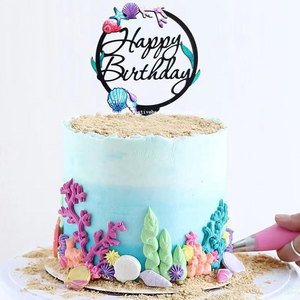 Décoration de gâteau tendance 2025 pour joyeux <span class=keywords><strong>anniversaire</strong></span> / Baby shower / M. et Mme, topper de gâteau en acrylique pour fête de réunion - Product Image 1