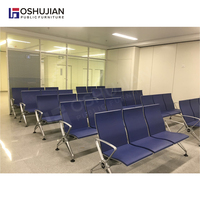 Chaise de salle d'attente d'hôtel en polyuréthane au design moderne du fabricant Oshujian sièges de poutre d'aéroport 2-5 places avec zones publiques d'hôpital en métal