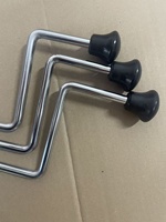 AOOLOO Trépieds de batterie en métal durables en 3 parties pour batterie de jazz, pieds de grosse caisse (60 cm de long)