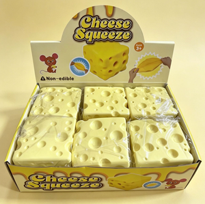 Juguete Blandito de Queso Cuadrado de TPR en Oferta, Juguete Creativo Súper Suave de Rebote Lento para Aliviar el Estrés - Product Image 1
