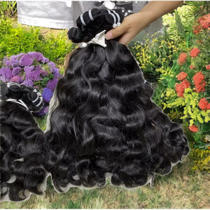 Cheveux Naturels Bruts de Chine et du Guatemala, Couleur Naturelle, Non Traités, Fournisseur, Lots de Cheveux Humains 100% pour Tissage, Longueur Étirée 22'', 95-100g - Product Image 2