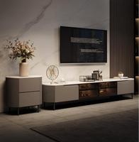 Modernes Luxus-Marmor-Drehbarer-Couchtisch-Set - 2/3-teiliger Ineinanderstellbarer Teetisch für Wohnzimmer, Hotel & Villa