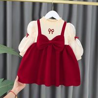 Ensemble 2 pièces en tricot pour bébé fille, cardigan crème, jupe à carreaux à col géométrique, tenue d'automne