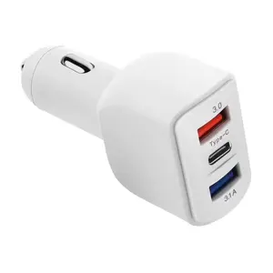 Multi 3 Ports USB Type-c Car Charger Fast Charging for Pd Car Charger DC 5V 7A Mobile Phone QC3.0 Ainope Car Charger Adapter 35W