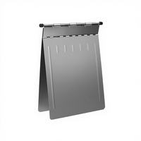 Porte-documents médical Degao A4 en acier inoxydable, design anti-chute avec garantie à vie pour le stockage des dossiers des patients hospitaliers