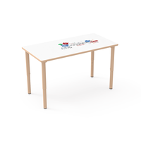 Table d'activités rectangulaire moderne et durable, fabriquée en usine, pour étudiants, idéale pour les salles de classe, ateliers, salles à manger et salons.