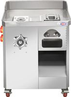 Picadora y Rebanadora de Carne Eléctrica Comercial Automática 2 en 1, Capacidad de 200 kg/h para Restaurantes, Carnicerías y Servicios de Catering