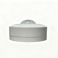 Détecteur de mouvement PIR SanJin 360 à fixation plafond 110-240V Max 1200W, détection 6m, luminosité et temps réglables pour éclairage automatique