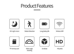 A9スポーツビデオホットセールカメラ1080pナイトビジョンカメラCCTVホームセキュリティWifiカメラAPPリモート屋内屋外 - Product Image 4