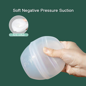공장 맞춤형 새로운 디자인 식품 학년 핸즈 프리 흡입 유방 우유 수집기 실리콘 웨어러블 유방 펌프 매뉴얼 - Product Image 5