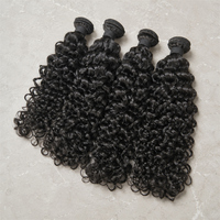 Lot de Cheveux Humains Bruts Indiens Bouclés Birmans 100% Naturels, Non Traités, de Donneur Unique, Alignés dans le Sens de la Cuticule, Vente en Gros