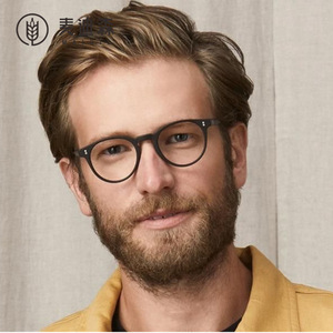 Maidis Round Sunglasses Tortoise Shell Frame Blue Lens UV400 Protection Men's Fashion Sun Glasses - Product Image 2