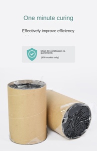 Design moderne, mastic adhésif butyle creux en verre, caoutchouc thermofusible, bande d'aluminium pour porte, fenêtre, mur-rideau, <span class=keywords><strong>vis</strong></span> facile - Product Image 2