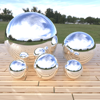 Sphère creuse en acier inoxydable SS304 de 80 mm, polie miroir, grande boule métallique creuse