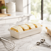 Boîtes à sandwichs et desserts, contenants à emporter pour le déjeuner et le pain, pour usage commercial en boulangerie, boîte en plastique