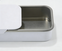 Boîte rectangulaire mince à couvercle coulissant avec logo personnalisé pour baume à lèvres, bonbons, bijoux et petits cadeaux