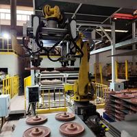 Robot industriel FANUC R-2000iC/210F 165F à 6 axes pour la manutention de disques de frein, de moyeux de roue, la palettisation et l'asservissement des machines