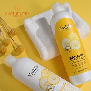 Huati Sifuli Tralifas 750ml Banane Fruit Shampooing et revitalisant Dommages Réparé Nourrissant Hydratant Cheveux <span class=keywords><strong>Spa</strong></span> - Product Image 6