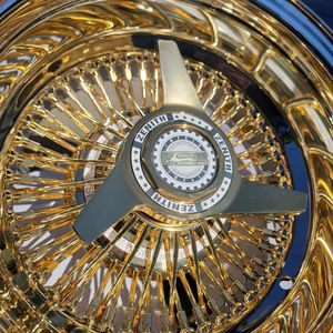 ล้อแม็กซ์ Dayton Styles 13/14/15 นิ้ว แบบ Reverse All Chrome / Triple Gold / All Gold Wire Wheels - Product Image 3