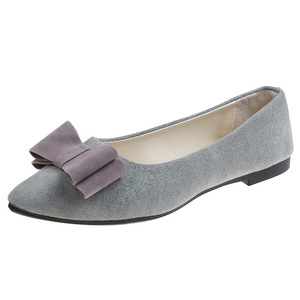 Chaussures plates pour femmes grande taille, style <span class=keywords><strong>ballerines</strong></span> à bout pointu, à enfiler, avec nœud, pour la <span class=keywords><strong>marche</strong></span> - Product Image 3