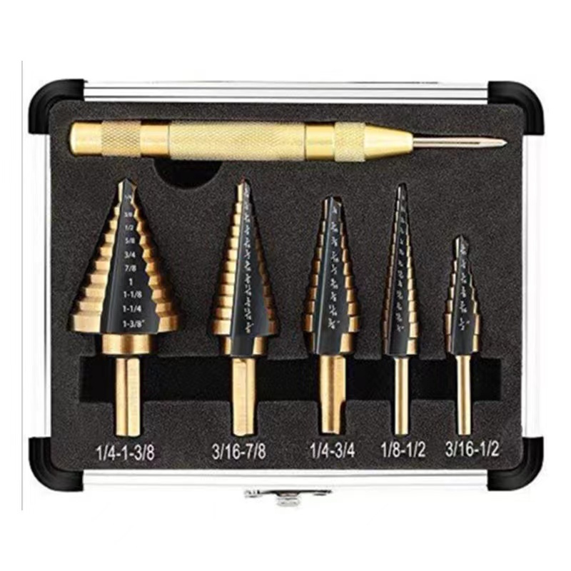 Pagoda Drill 6PC Center Punch Titanium