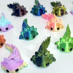Set de Animales Pequeños Impresos en <span class=keywords><strong>3D</strong></span>, Salamandra Bebé Articulada, Animales Impresos en <span class=keywords><strong>3D</strong></span> para Decoración del Hogar u Oficina, Figuras Impresas para Manualidades, Regalos de Navidad - Product Image 1