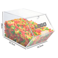 Présentoirs en acrylique pour bonbons, contenants à snacks, vitrine de comptoir, présentoir de merchandising pour la vente au détail, vente en gros personnalisée en usine