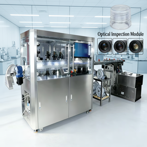 Solution clé en main pour machine <span class=keywords><strong>de</strong></span> tri et d'alimentation <span class=keywords><strong>de</strong></span> bouchons <span class=keywords><strong>de</strong></span> bouteilles en plastique avec testeur <span class=keywords><strong>de</strong></span> vision 360°, détection <span class=keywords><strong>de</strong></span> bulles et <span class=keywords><strong>de</strong></span> rayures intégrées, garantie 1 an - Product Image 1