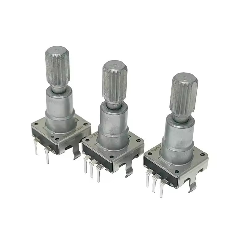 Japan <strong>Rotary</strong> <strong>Encoder</strong> <strong>Switch</strong> EC11 With Push <strong>Switch</strong> <strong>16</strong> <strong>Position</strong> 5pin Type Handle Length 20 mm Plum shaft