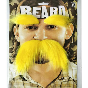 Moustache et sourcils autocollants jaunes <span class=keywords><strong>Dr</strong></span>. <span class=keywords><strong>Seuss</strong></span> le Lorax - Product Image 4
