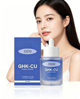 Sérum Visage et Cou Raffermissant au Peptide de Cuivre GHK-Cu OEM, Sérum Facial GHK-Cu, Sérum au Peptide de Cuivre Bleu Snap-8 pour Soins de la Peau