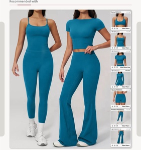 Ensemble de yoga à séchage rapide pour femmes SHINBENE, soutien-gorge de sport respirant, leggings de compression pour la salle de sport, la <span class=keywords><strong>course</strong></span> à <span class=keywords><strong>pied</strong></span> et les activités de fitness en plein air - Product Image 2