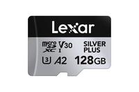 Carte mémoire MicroSDXC Lexar Professional Silver Plus Mini TF U3 A2 V30, vitesse de lecture 205 Mo/s, -25°C à 85°C, accessoire pour appareil photo