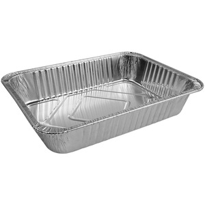 Disposable Aluminum Foil Pan 10mm Thick Rectangular Oven Safe For Picnic Use - Product Image 1