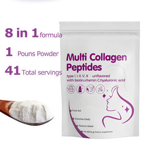 Factory Wholesale Multi <b>Collagen</b> Peptide Powder with Hyaluronic Acid & Vitamin C Biotin Anti-Aging Beauty Supplement for Adults - Product Image 3