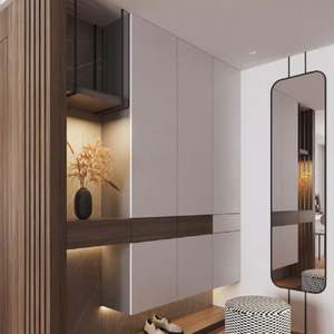 Mueble Zapatero Moderno de Madera Maciza, Tamaño Personalizado, Muebles de Salón para Villa, Hotel, Apartamento, Protección Ambiental - Product Image 1