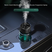 Diffuseur de parfum pour voiture OEM personnalisé avec logo, 160 ml, éclairage d'ambiance étoilé, grande capacité, en verre, longue durée, aromathérapie, alimentation USB