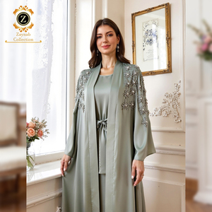Vestido de noche Zaynab Abaya Emmes Robe Abaya de alta calidad Nueva <span class=keywords><strong>moda</strong></span> Chica árabe Últimos diseños de Burqa Vestido de noche Abaya - Product Image 1