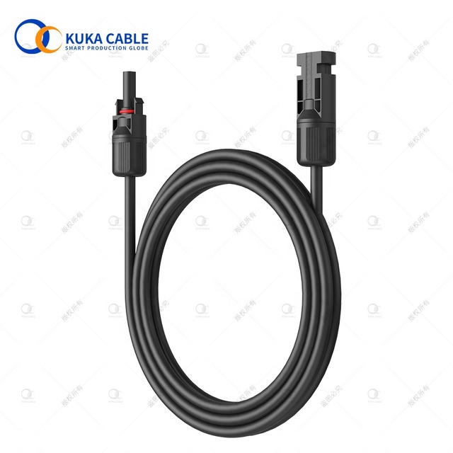 Solar Extension Cable Solar Panel Connector 20 Feet Pv1f Solar Connector Manufacture Black Solar PV System Usbc Pd Female 40A