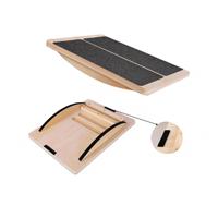 Planche d'équilibre professionnelle Skyhope-P en bois 2-en-1, inclinable et réglable, écologique, pliable, portable, pour un fitness complet