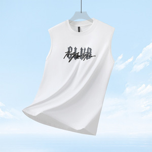 Créez des vêtements d'entreprise uniques avec logo imprimé, débardeurs décontractés pour hommes en coton 100% tricoté, respirants, écologiques et à séchage rapide - Product Image 4