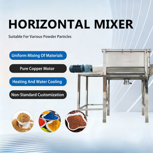 中国工业500公斤食品化工面粉淀粉咖啡粉混合卧式螺带螺旋搅拌机 - Product Image 2