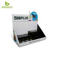 Table de comptoir en carton promotionnelle au détail personnalisée avec présentoir à chaussures boîte de présentation d'expéditeur de comptoir en carton