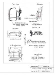 Feu de rétroviseur clignotant <span class=keywords><strong>E</strong></span>-mark pour Fiat Ducato, Peugeot Boxer, Citroën <span class=keywords><strong>Jumper</strong></span> – Référence 71748254, 71748255 – Vente Flash - Product Image 5