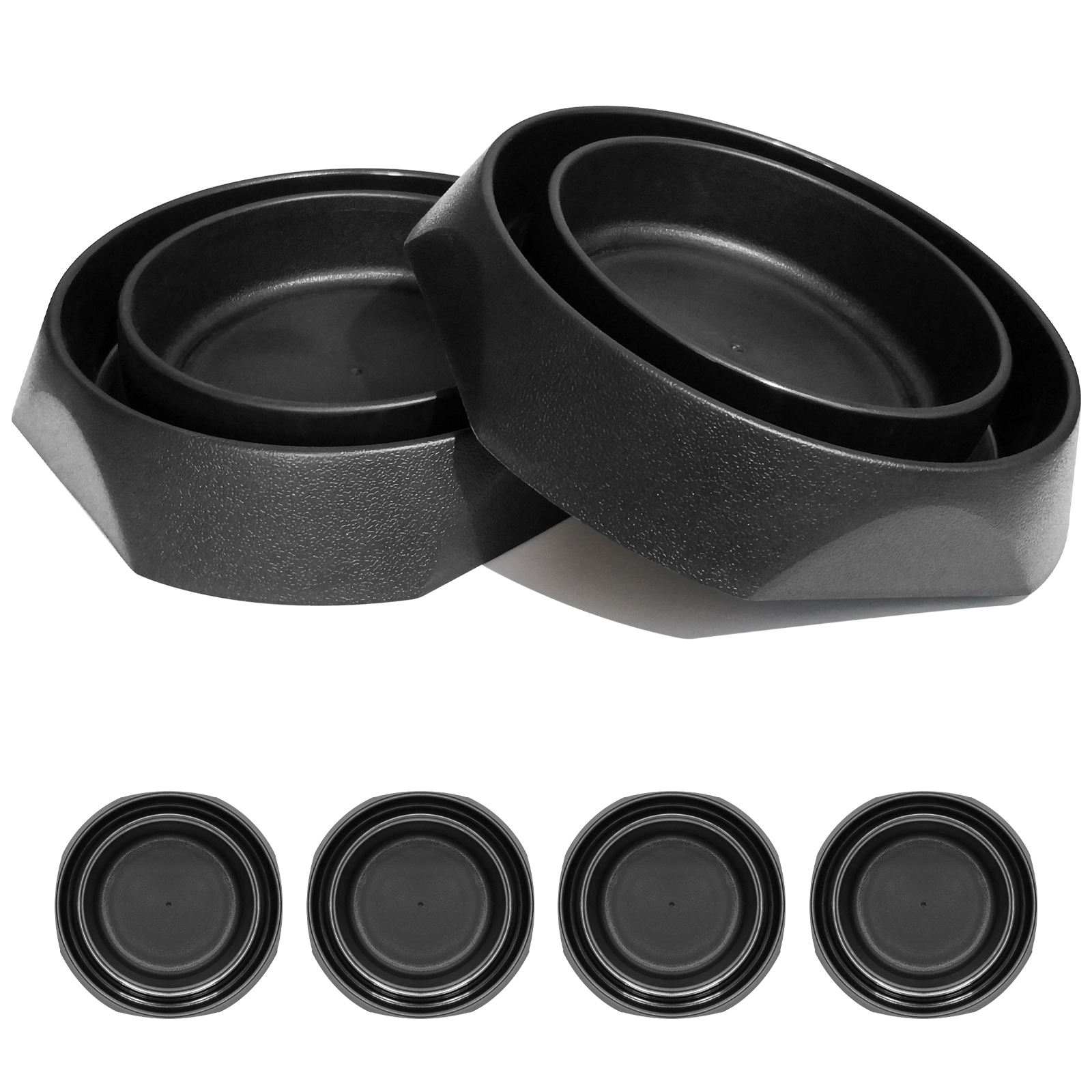 Negro -4 piezas en un juego