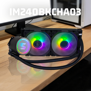 Refroidisseur LinengCooler RGB 120 mm en aluminium avec ventilateurs ARGB silencieux, boucle personnalisée, dissipateur thermique <span class=keywords><strong>pour</strong></span> <span class=keywords><strong>processeur</strong></span> Intel <span class=keywords><strong>pour</strong></span> PC de jeu - Product Image 1