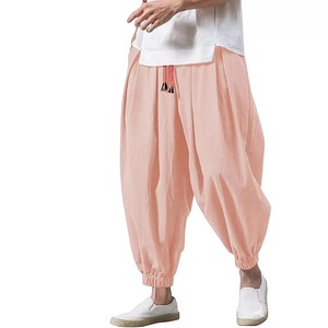 <span class=keywords><strong>Pantalon</strong></span> formel d'été pour <span class=keywords><strong>homme</strong></span>, bloomers amples <span class=keywords><strong>en</strong></span> coton et <span class=keywords><strong>lin</strong></span>, <span class=keywords><strong>pantalon</strong></span> à jambes larges, <span class=keywords><strong>pantalon</strong></span> à pieds larges pour <span class=keywords><strong>homme</strong></span> - Product Image 3
