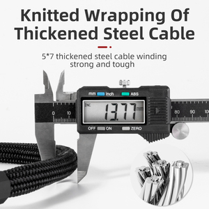 ROCKBROS-Serrure de Vélo Épaissie, Cylindre de Mot de Passe, Élasticité, <span class=keywords><strong>Antivol</strong></span>, <span class=keywords><strong>Antivol</strong></span>, Doux, <span class=keywords><strong>Ultra</strong></span>-léger, Tricot, <span class=keywords><strong>Antivol</strong></span> - Product Image 4