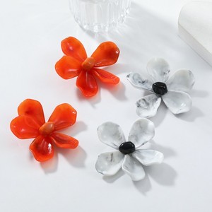 Pendientes de Flores Grandes de Resina Creativa Exagerada <span class=keywords><strong>ZAA</strong></span> para Mujer Fiesta - Product Image 4